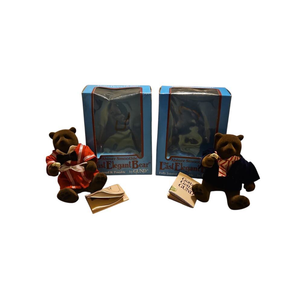 Gund The Last Elegant Bear Fully Jointed and Posable Set of 2 Bears